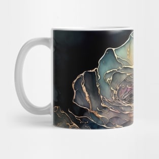 Dried Rose - Abstract Alcohol Ink Resin Art Mug